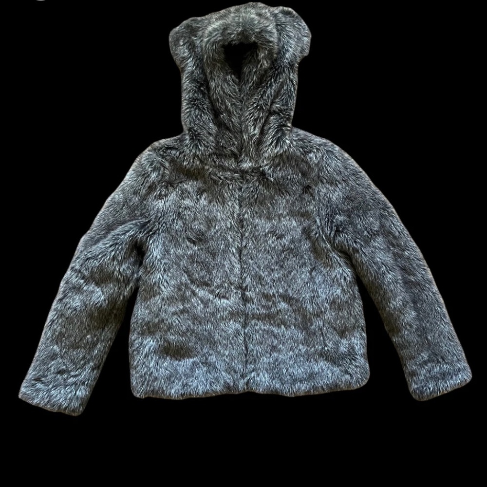 Ne-net fur bear zip up jacket size S